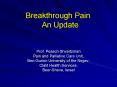 Breakthrough Pain  An Update PowerPoint PPT Presentation