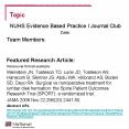 NUHS Evidence Based Practice I Journal Club PowerPoint PPT Presentation