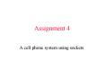 Assignment 4 PowerPoint PPT Presentation