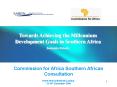 Commission for Africa Southern African Consultation PowerPoint PPT Presentation