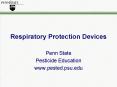 Respiratory Protection Devices PowerPoint PPT Presentation