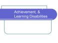 Assessment of Aptitude, Achievement, PowerPoint PPT Presentation
