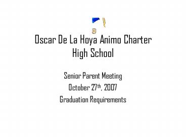 Oscar De La Hoya Animo Charter High School