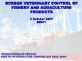 BORDER VETERINARY CONTROL OF FISHERY AND AQUACULTURE PRODUCTS 3 October 2007 EESTI PowerPoint PPT Presentation