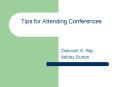 Tips for Attending Conferences PowerPoint PPT Presentation