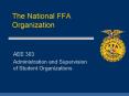 The National FFA Organization PowerPoint PPT Presentation