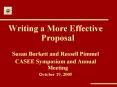 Writing a More Effective Proposal PowerPoint PPT Presentation