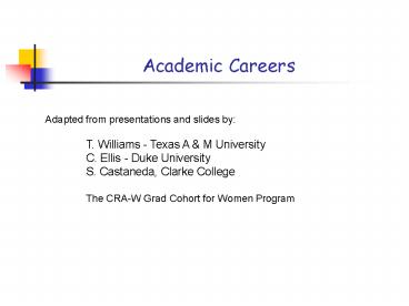 Academic Careers
