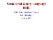Structured Query Language DML