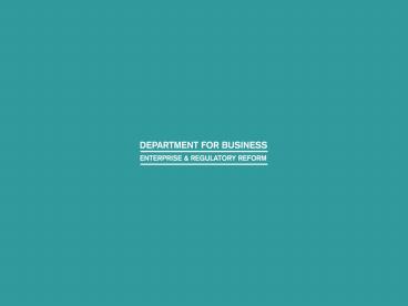 Service Standards for Consumers The Legislative Framework