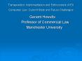 Transposition, Implementation and Enforcement of EU Consumer Law: Current State and Future Challenge PowerPoint PPT Presentation