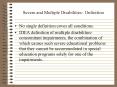 Severe and Multiple Disabilities: Definition PowerPoint PPT Presentation