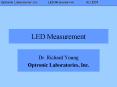 LED Measurement PowerPoint PPT Presentation