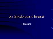 An Introduction to Internet
