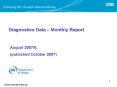 Diagnostics Data Monthly Report PowerPoint PPT Presentation