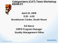 Categorizers CAT Team Workshop PowerPoint PPT Presentation