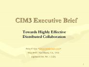 CIM3 Executive Brief