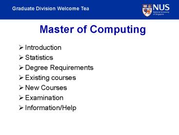 Msc Degree Requirements