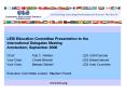 LESI Education Committee Presentation to the International Delegates Meeting Amsterdam, September 20 PowerPoint PPT Presentation