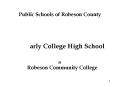 Public Schools of Robeson County PowerPoint PPT Presentation