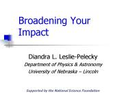 Broadening Your Impact