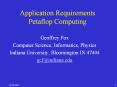 Application Requirements Petaflop Computing PowerPoint PPT Presentation