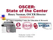 Henry Neeman, OSCER Director