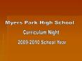 Myers Park High School PowerPoint PPT Presentation
