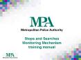 Stops and Searches Monitoring Mechanism training manual PowerPoint PPT Presentation