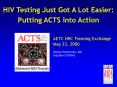 HIV Testing Just Got A Lot Easier: PowerPoint PPT Presentation
