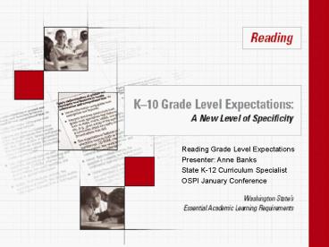 Reading Grade Level Expectations
