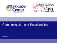 Communication and Relationships