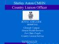 Shirley Aston CMHN Country Liaison Officer PowerPoint PPT Presentation