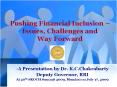 Pushing Financial Inclusion  PowerPoint PPT Presentation