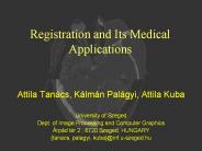 Registration and Its Medical Applications