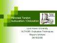 Peroneal Tendon Subluxation Dislocation PowerPoint PPT Presentation