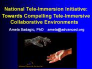 National Tele-Immersion Initiative: