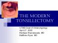 The Modern Tonsillectomy PowerPoint PPT Presentation