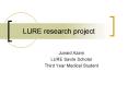 LURE research project PowerPoint PPT Presentation
