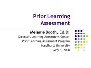 Prior Learning Assessment