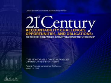 Comptroller General of the United States