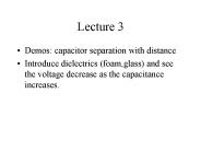 Demos: capacitor separation with distance