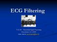 ECG Filtering PowerPoint PPT Presentation