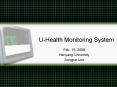 U-Health Monitoring System PowerPoint PPT Presentation