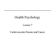 Health Psychology