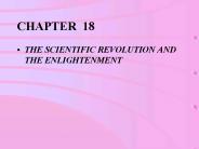 THE SCIENTIFIC REVOLUTION AND THE ENLIGHTENMENT