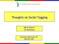 Thoughts on Social Tagging PowerPoint PPT Presentation