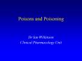 Poisons and Poisoning PowerPoint PPT Presentation