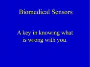 Biomedical Sensors