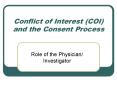 Conflict of Interest (COI) and the Consent Process PowerPoint PPT Presentation